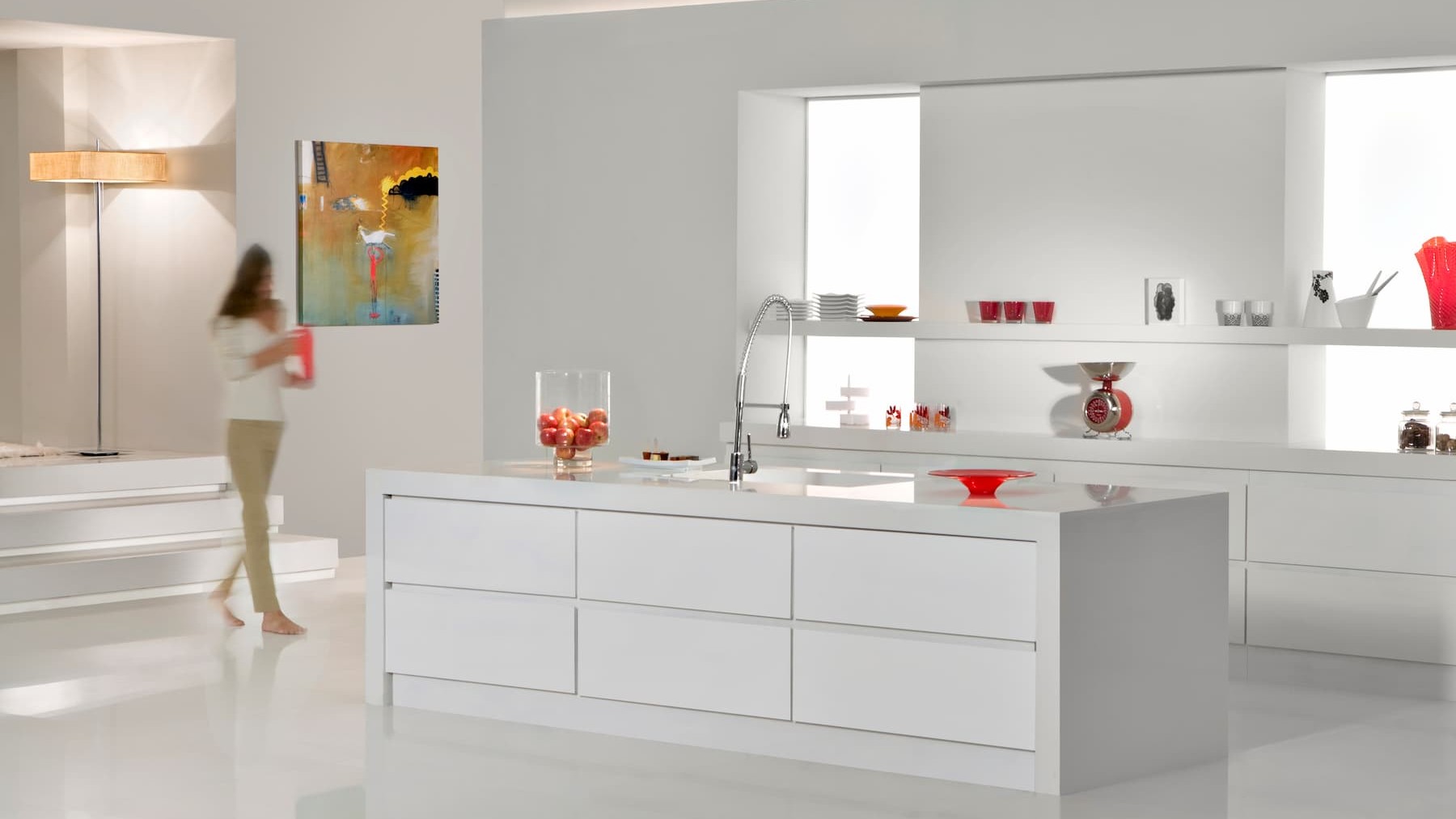 Caesarstone Snow kitchen benchtop
